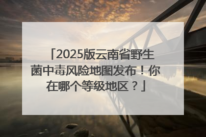 2025版云南省野生菌中毒风险地图发布！你在哪个等级地区？